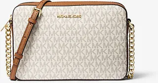 Jet Set Large Printed Logo Crossbody Bag