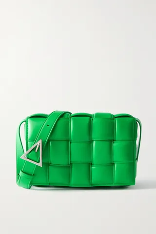 Bottega Veneta - Cassette Padded Intrecciato Leather Shoulder Bag - Green