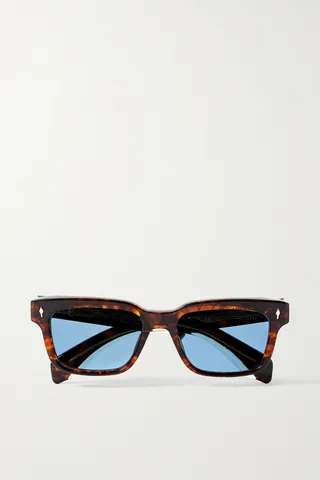 Jacques Marie Mage - Molino 55 Rectangular-frame Tortoiseshell Acetate Sunglasses - One size
