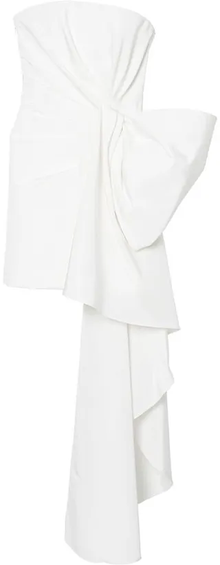 Bow-Detail Silk Minidress