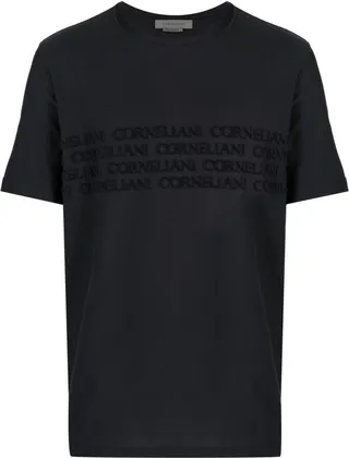 logo-lettering cotton T-shirt