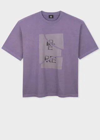 Purple Cotton Red Ear 'Ceramic' T-Shirt