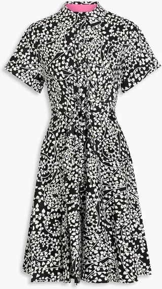 Albus printed cotton-blend poplin mini shirt dress