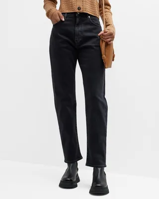 Wular Straight-Leg Ankle Denim Pants