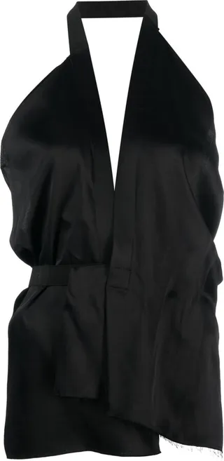 Satin Halterneck Blouse