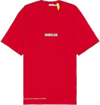 Moncler Genius x Fragment SS T-Shirt in Red