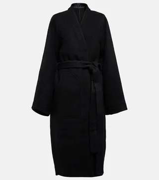 Wool and alpaca wool coat
