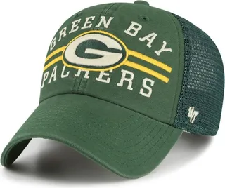 Men's '47 Green Green Bay Packers Highpoint Trucker Clean Up Snapback Hat
