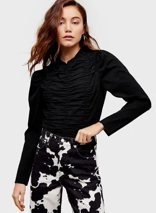 Long Sleeve Ruched Top