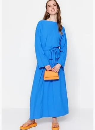 Saxe-Backed Wide Fit Woven Dress TCTSS23EB00043