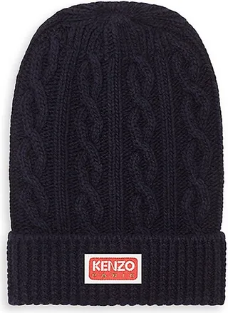Logo Cable Wool Beanie