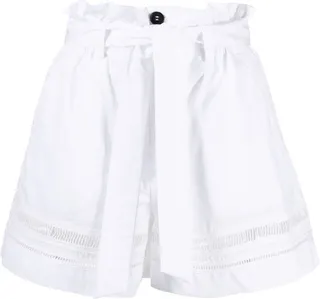Belted Cotton Shorts