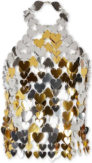 Heart Chainmail Halter Top