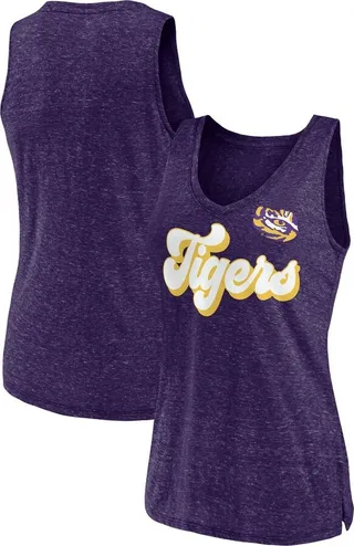 NCAA LSU Tigers Women's V-Neck Tank Top - XXL