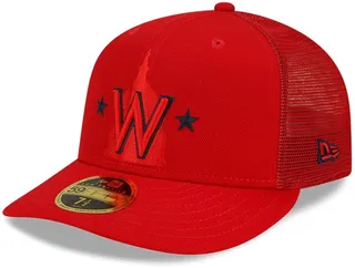 Men's New Era Red Washington Nationals 2022 Batting Practice Low Profile 59FIFTY Fitted Hat
