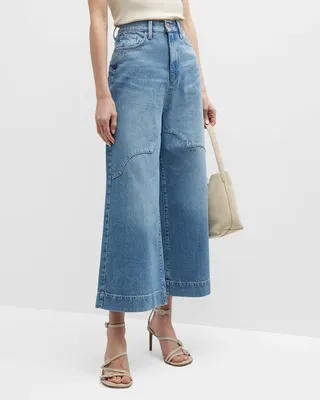 Ms. Ava Cloud-Stitch High Rise Barrel Leg Jeans