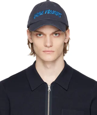Samsøe Samsøe Navy 'Gone Fishing' Cap