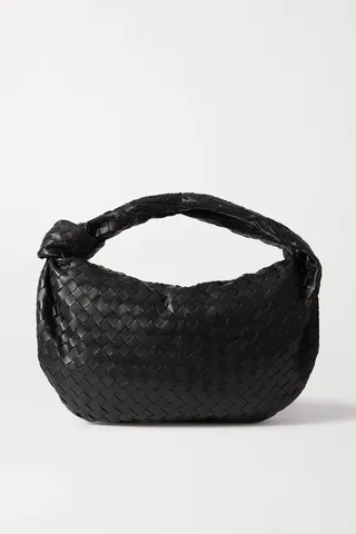 Bottega Veneta - Jodie Small Knotted Intrecciato Leather Tote - Black