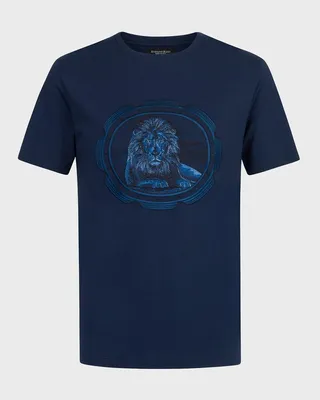 Men's 50th Anniversary Embroidered Lion Tee