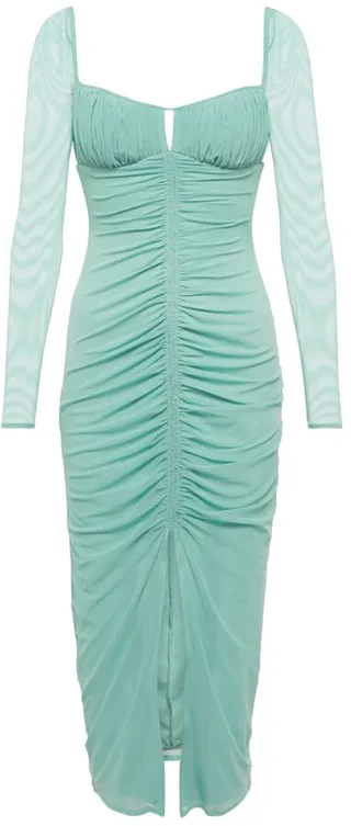 Ruched midi dress