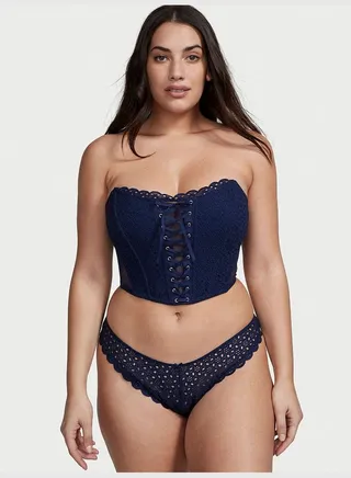 Eyelet Lace Brazilian Panty