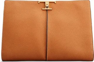 Portadocumenti T Timeless In Pelle Marrone
