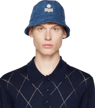 Isabel Marant Blue Haleyh Bucket Hat