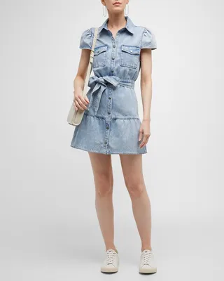 Miranda Denim Mini Shirtdress