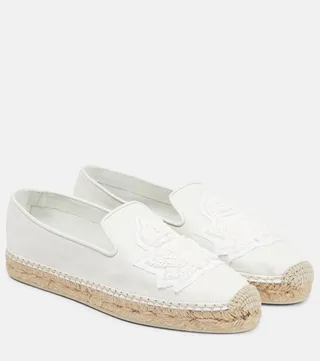 Nanou appliqued leather espadrilles