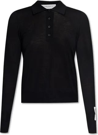 Golden Goose Deluxe Brand Long-Sleeved Knitted Polo Shirt