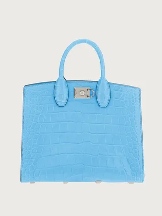 Ferragamo Women Ferragamo Studio Box bag (M) Blue