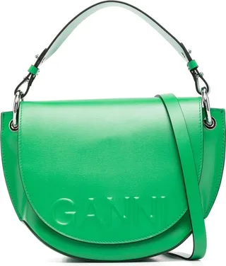 Saddle logo-embossed tote bag