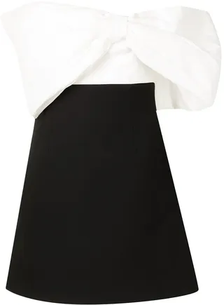 Bow-Detailed Short Dress
