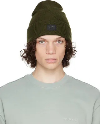 rag & bone Khaki Addison Beanie