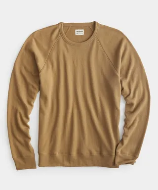 Surf Terry Sweatshirt In Dark Wheat
