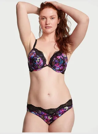 Y-Back Shine Strap Brazilian Panty