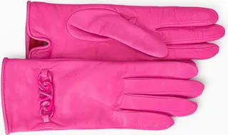 VLOGO Chain Lambskin Gloves