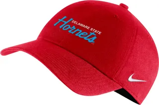 Nike Unisex College Campus 365 (Delaware State) Adjustable Hat in Red