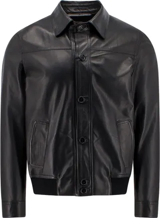 Unlined leather jacket