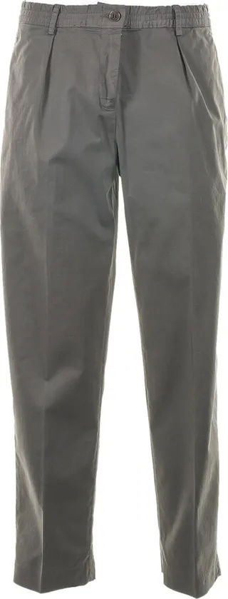 High-waisted Trousers With Turn-ups