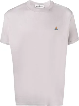 Orb-embroidered organic cotton T-shirt