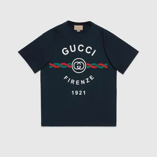 Cotton jersey 'Gucci Firenze 1921' T-shirt