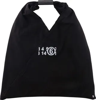 Cotton handbag with logo print