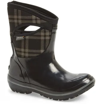 'Plimsoll Plaid' Mid Waterproof Snow Boot