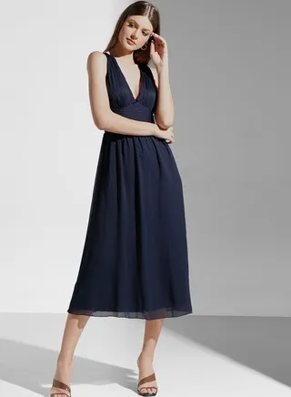 Ruched Tiered Dress