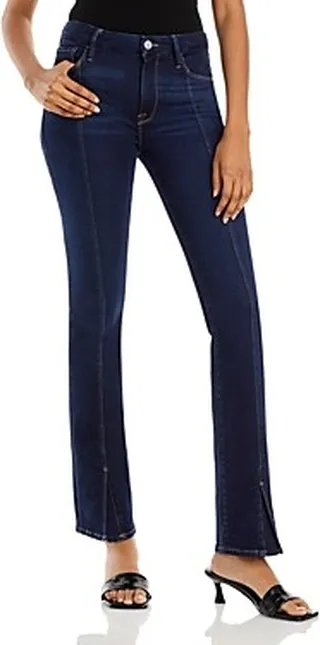 Frame Le Mini High Rise Bootcut Jeans in Parkway
