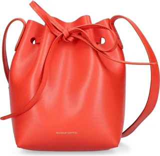 Mini Mini leather bucket bag