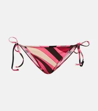 Printed bikini bottoms