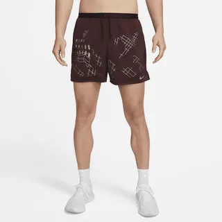 Nike Men's Dri-FIT Stride Run Division 5" Brief-Lined Running Shorts in Red