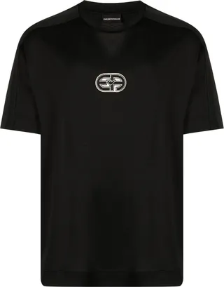 logo-patch crew-neck T-shirt